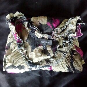 KAREN KANE - BLACK MIST, FLORAL PRINT BLOUSE